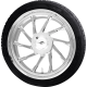 Coastal Moto Hurricane 3D Rear Left Wheel - Chrome (18") | Falken Tire (215/45ZR18) - 0336-0016  PKG-HURL-187T-CH